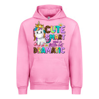 Fuchsia Pink cute smart and a little bit dramatic unicorn Urban Hoodie - AdoDesignShop
