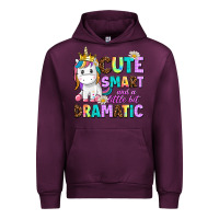 Mauve Wine cute smart and a little bit dramatic unicorn Urban Hoodie - AdoDesignShop