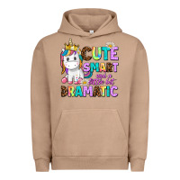 Pigment Burro cute smart and a little bit dramatic unicorn Urban Hoodie - AdoDesignShop