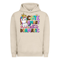 Pigment French Oak cute smart and a little bit dramatic unicorn Urban Hoodie - AdoDesignShop