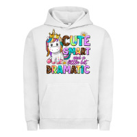 Pigment Lunar Rock cute smart and a little bit dramatic unicorn Urban Hoodie - AdoDesignShop