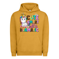 Pigment Peanut Butter cute smart and a little bit dramatic unicorn Urban Hoodie - AdoDesignShop