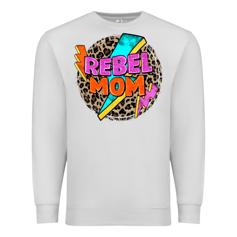 Rebel Mom Premium Sweatshirt by Zillion Design Studio | Teevron