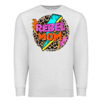 Oatmeal Heather rebel mom Premium Sweatshirt - Zillion Design Studio