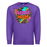 Purple rebel mom Premium Sweatshirt - Zillion Design Studio