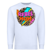 White rebel mom Premium Sweatshirt - Zillion Design Studio