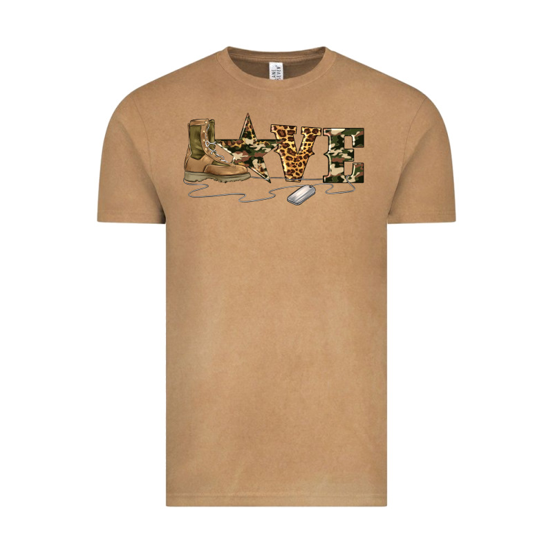 Camouflage Military Boots Love Vintage Tee by Artiststas | Teevron