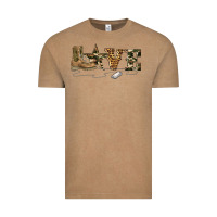 Vintage Coffee camouflage military boots love Vintage Tee - Artiststas