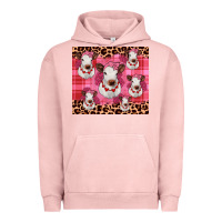 Pigment Salmon calf valentines tumbler Urban Hoodie - JahusDesignShop