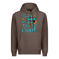 Coffee then sings my soul cross Premium Hoodie - JahusDesignShop