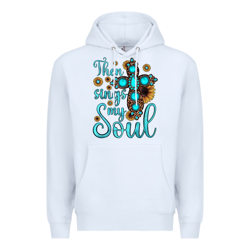 Then Sings My Soul Cross Premium Hoodie by JahusDesignShop | Teevron