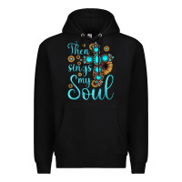 Black then sings my soul cross Premium Hoodie - JahusDesignShop