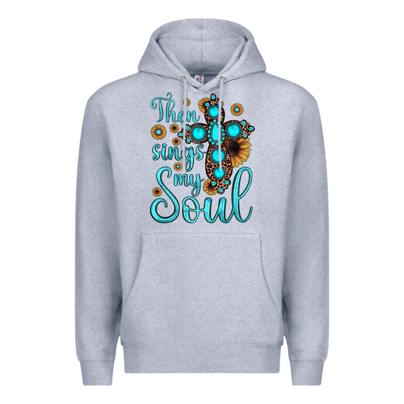 Then Sings My Soul Cross Premium Hoodie by JahusDesignShop | Teevron