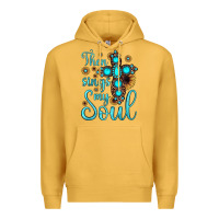 Mustard then sings my soul cross Premium Hoodie - JahusDesignShop