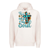 Pale Pink then sings my soul cross Premium Hoodie - JahusDesignShop