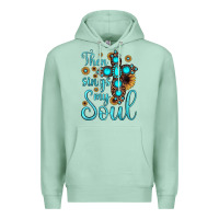Seafoam then sings my soul cross Premium Hoodie - JahusDesignShop
