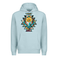 Blue Mist cowhide leopard bull skull aztec Premium Hoodie - JahusDesignShop