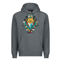 Rock cowhide leopard bull skull aztec Premium Hoodie - JahusDesignShop