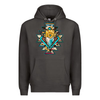 Smoke cowhide leopard bull skull aztec Premium Hoodie - JahusDesignShop