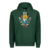 Sports Green cowhide leopard bull skull aztec Premium Hoodie - JahusDesignShop