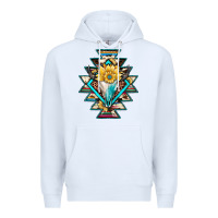 White cowhide leopard bull skull aztec Premium Hoodie - JahusDesignShop