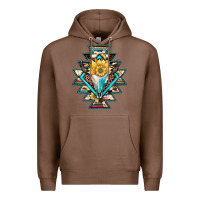 Chestnut cowhide leopard bull skull aztec Premium Hoodie - JahusDesignShop