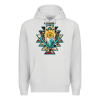 Dove Grey cowhide leopard bull skull aztec Premium Hoodie - JahusDesignShop