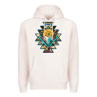 Pale Pink cowhide leopard bull skull aztec Premium Hoodie - JahusDesignShop