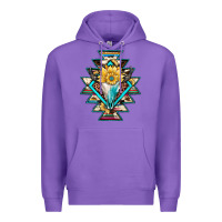 Purple cowhide leopard bull skull aztec Premium Hoodie - JahusDesignShop