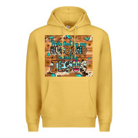 Antique Gold protected husband saved by jesus Premium Hoodie - JahusDesignShop
