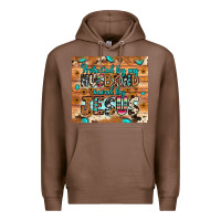 Chestnut protected husband saved by jesus Premium Hoodie - JahusDesignShop