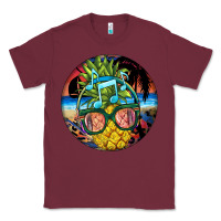 Burgundy pineapple relaxing Classic Tee - BarkalooDesign