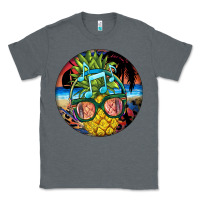 Charcoal Heather pineapple relaxing Classic Tee - BarkalooDesign