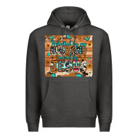 Charcoal Heather protected husband saved by jesus Premium Hoodie - JahusDesignShop