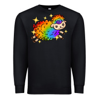 Black rainbow sheep with star Premium Sweatshirt - texasbilliewilder