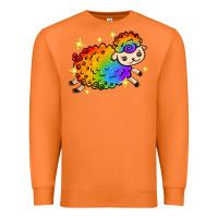 Carrot rainbow sheep with star Premium Sweatshirt - texasbilliewilder