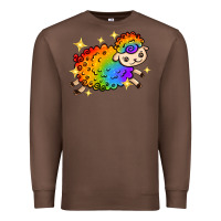 Chestnut rainbow sheep with star Premium Sweatshirt - texasbilliewilder