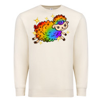 Sandshell rainbow sheep with star Premium Sweatshirt - texasbilliewilder