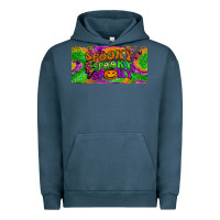 Pigment Midnight Navy spooky license plate Urban Hoodie - BundleAndBundleShop