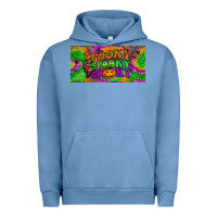 Pigment Pebble Blue spooky license plate Urban Hoodie - BundleAndBundleShop