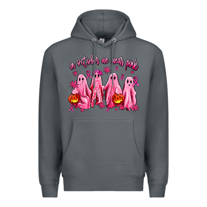 In October We Wear Pink Ghosts Premium Hoodie by AdoDesignShop | Teevron