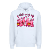 White in october we wear pink ghosts Premium Hoodie - AdoDesignShop