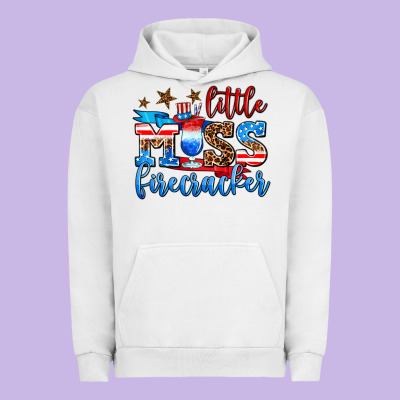 Little Miss Firecracker Urban Hoodie Designed By Adodesignshop