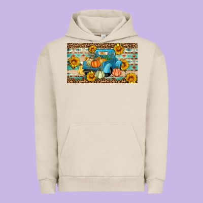 Fall Truck Sunflowers Urban Hoodie Designed By Artiststas