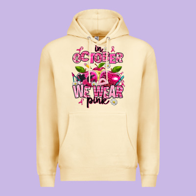 In October We Wear Pink Teachers Premium Hoodie Designed By Adodesignshop