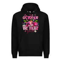 Black in october we wear pink teachers Premium Hoodie - AdoDesignShop