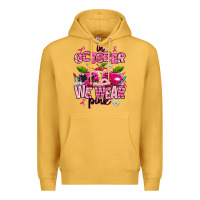 Mustard in october we wear pink teachers Premium Hoodie - AdoDesignShop
