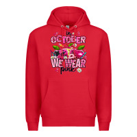 Red in october we wear pink teachers Premium Hoodie - AdoDesignShop