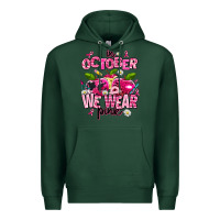Sports Green in october we wear pink teachers Premium Hoodie - AdoDesignShop
