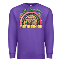 Purple mind your own motherhood Premium Sweatshirt - Zillion Design Studio